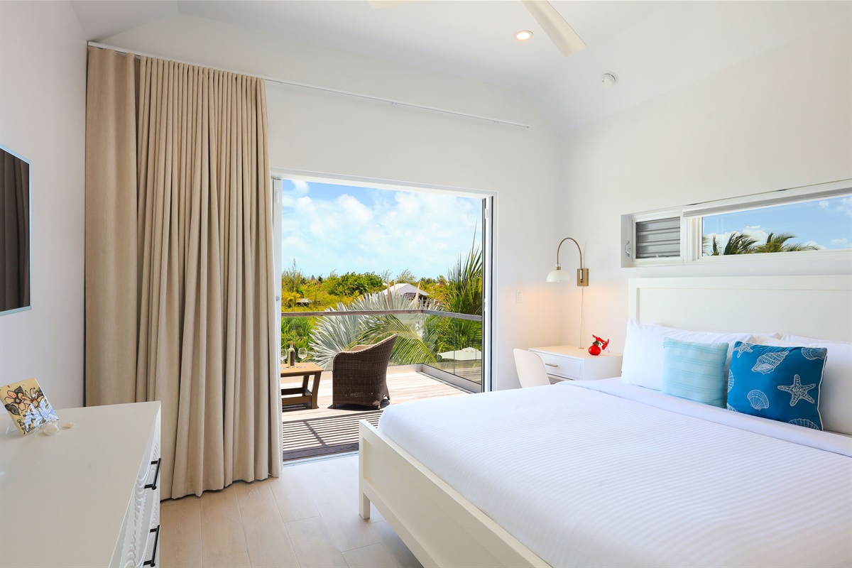 Bedroom with balcony
