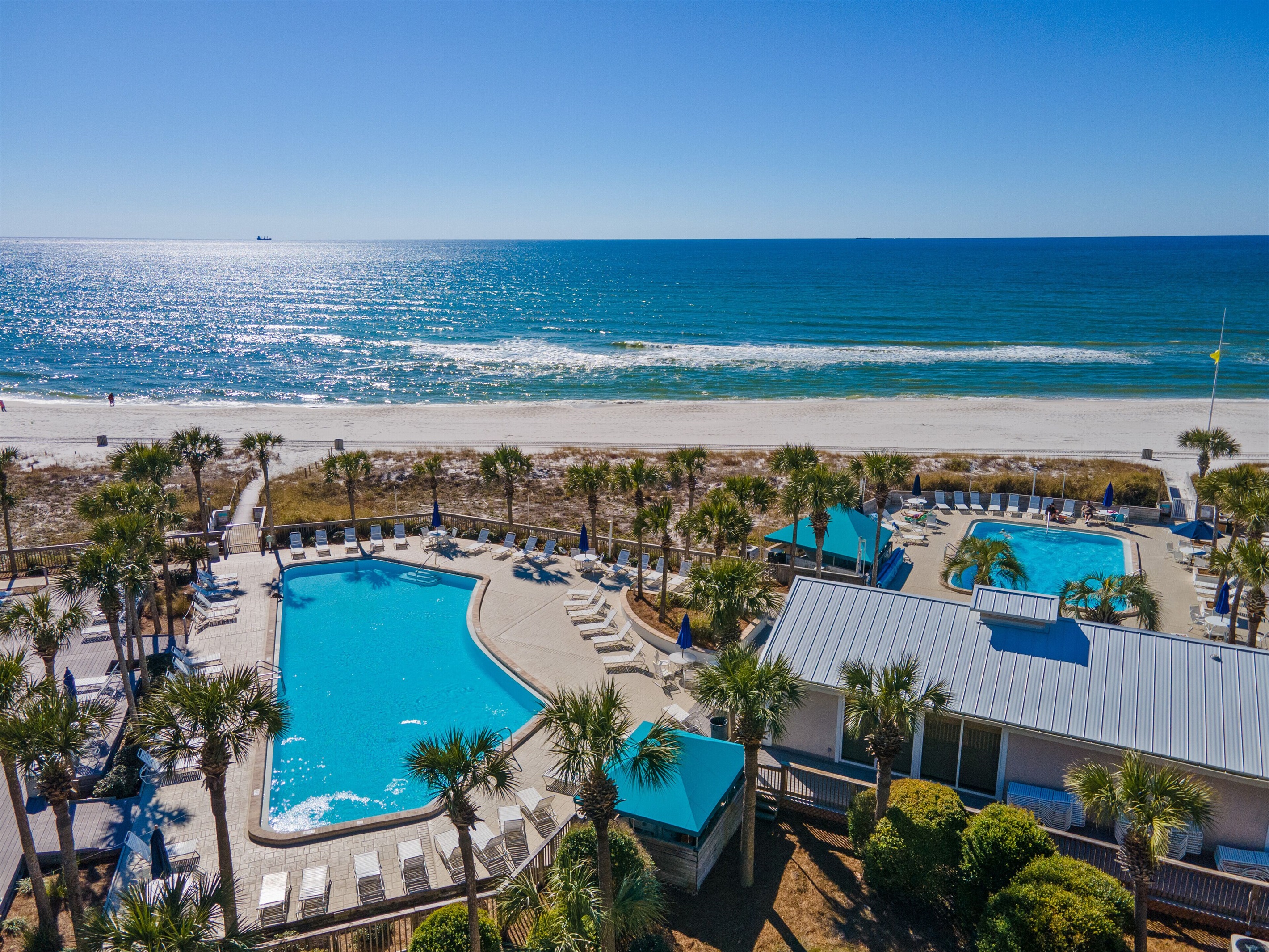 Aerial View of Dunes of Panama Resort Pool Area, 3 pools