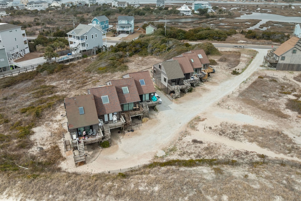 Quiet dune-side setting with easy access to beach and sound