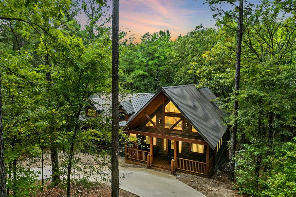 This property offers privacy tucked into the pines.