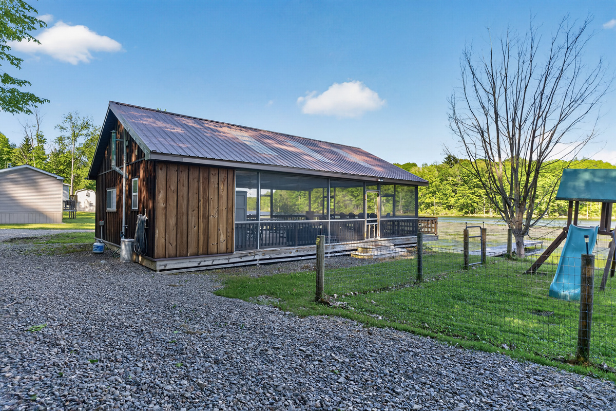 screened in pavilion
