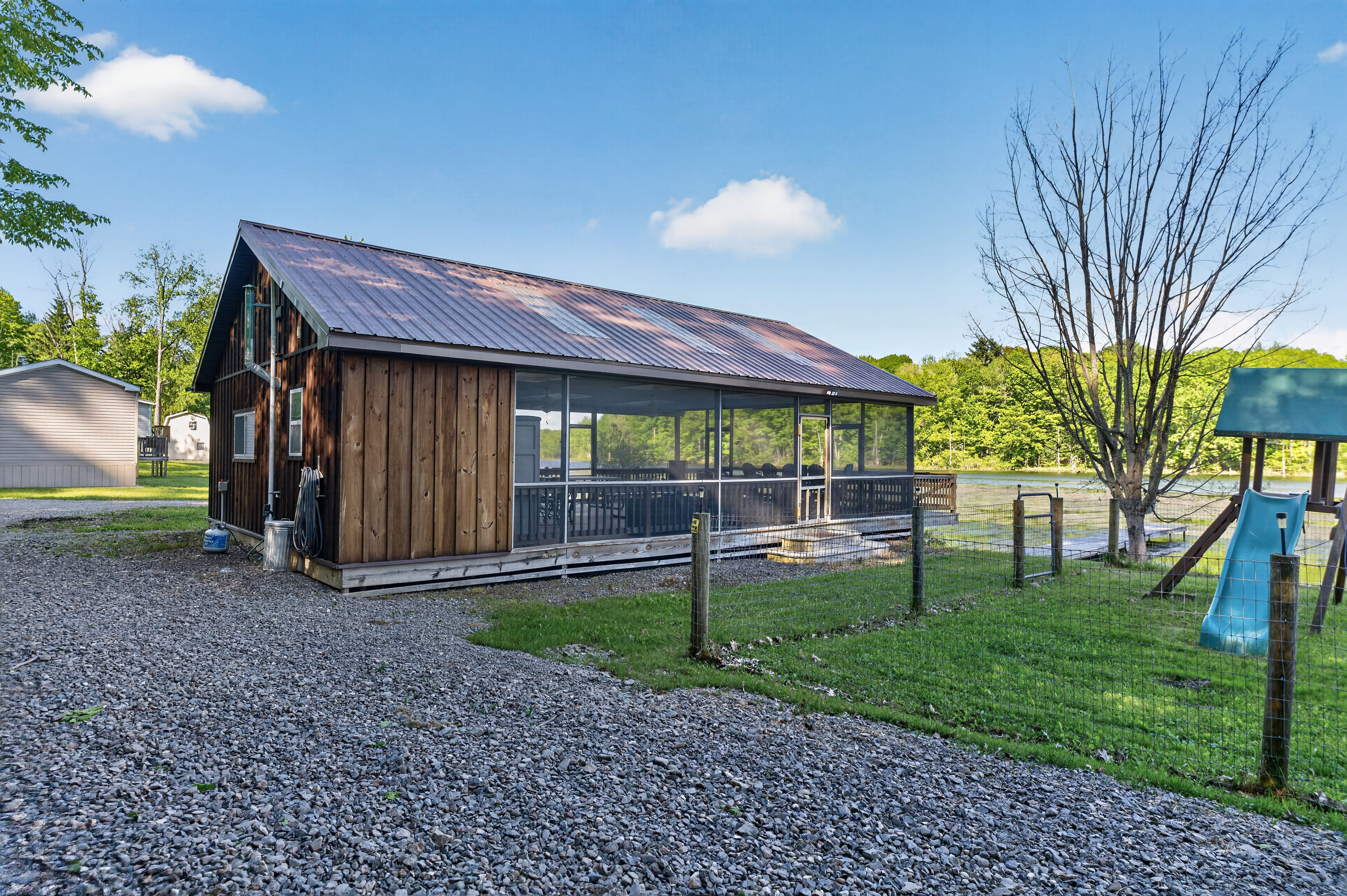 screened in pavilion