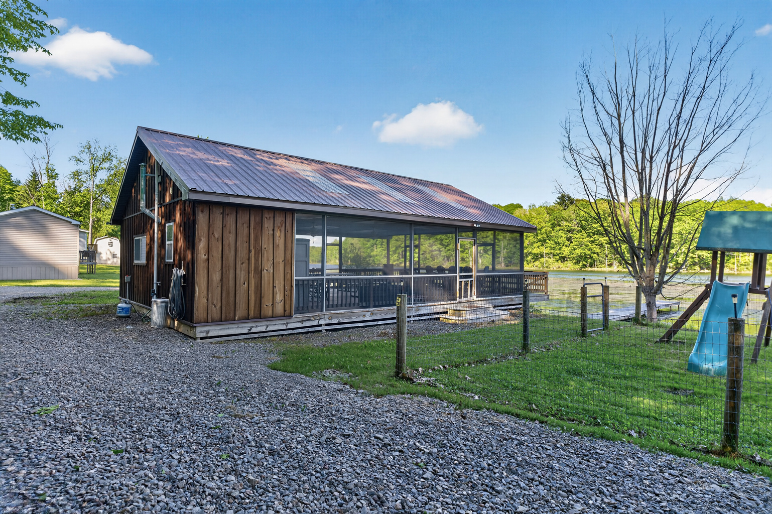 screened in pavilion