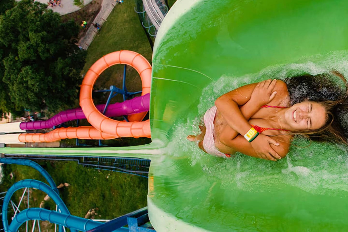 Who doesn't love a water slide?! 