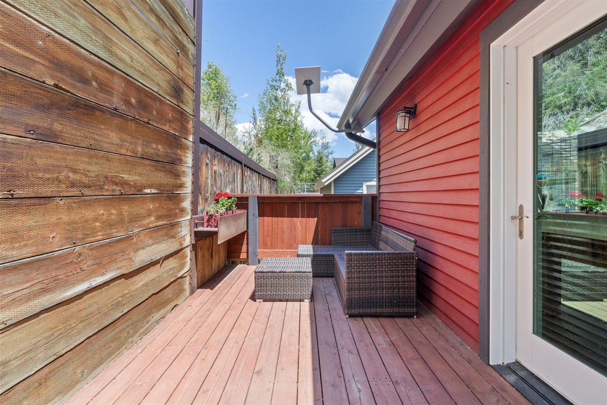 Rear Deck  - Fully Private 