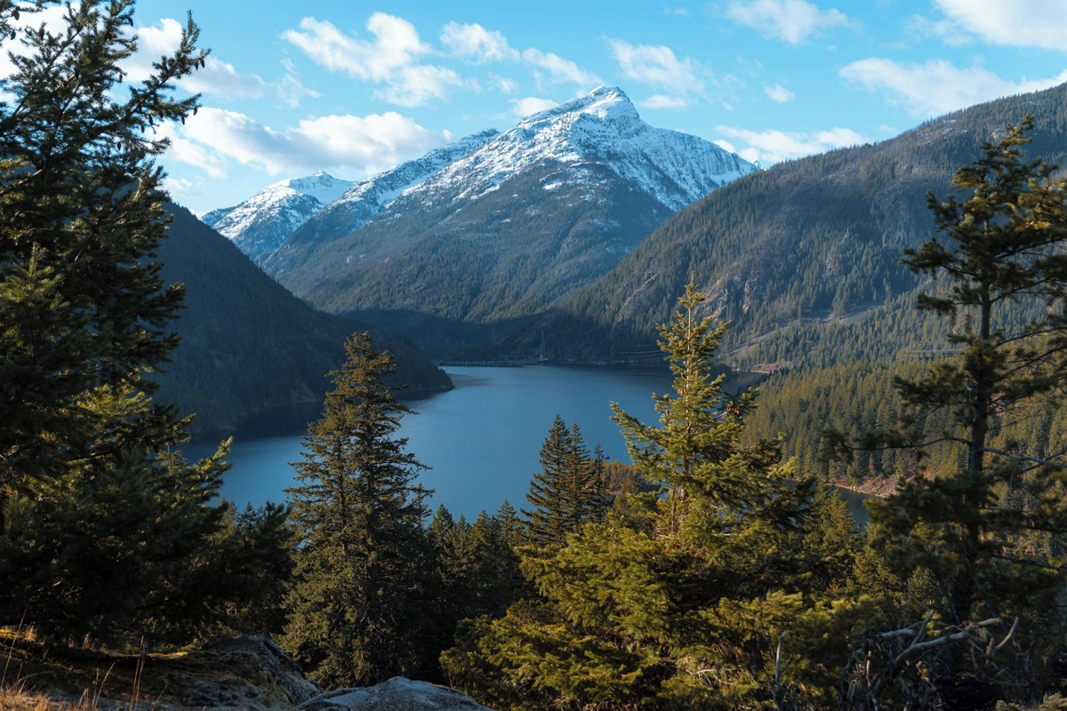 Diablo Lake is just 40 minutes away and perfect for a scenic day trip visit