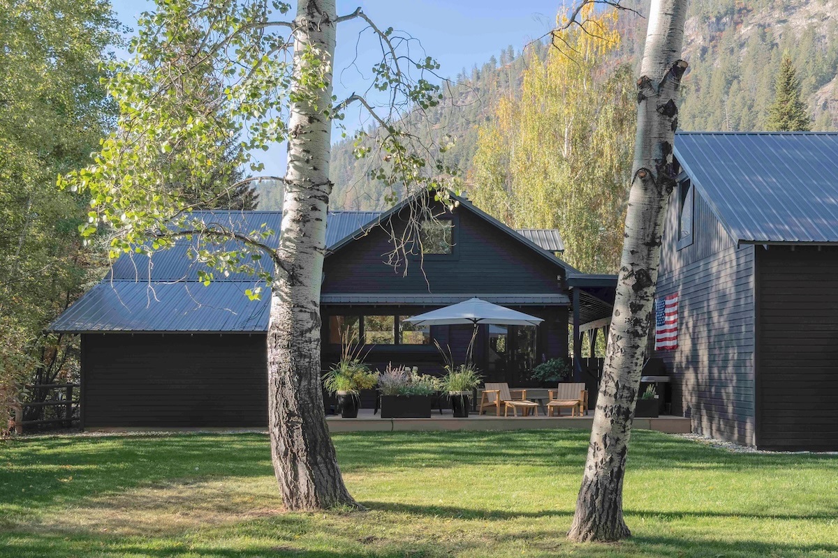 Lawn and Deck with Umbrella