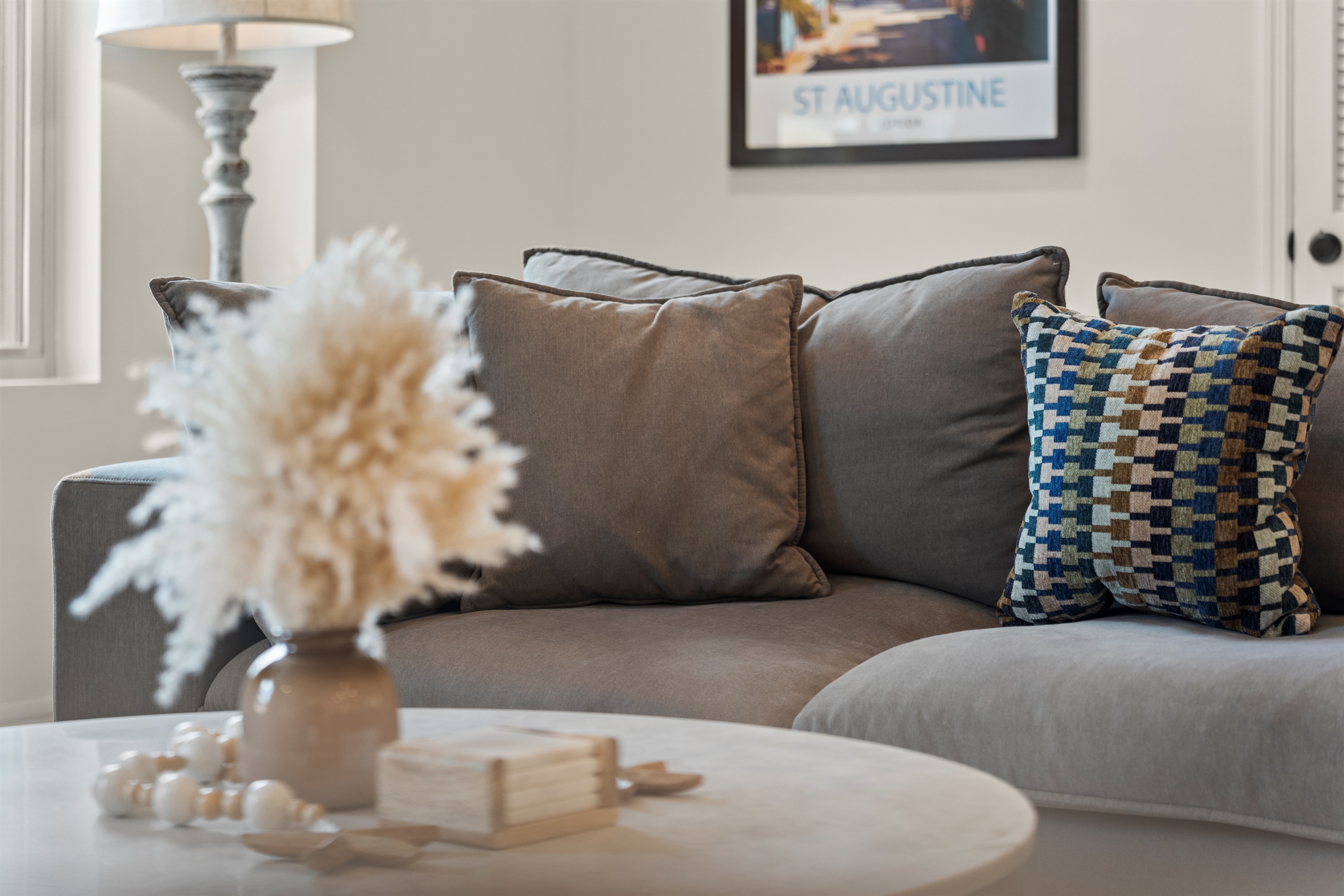 The large sectional is sure to relax you whether you are streaming your favorite entertainment or chatting with those you love