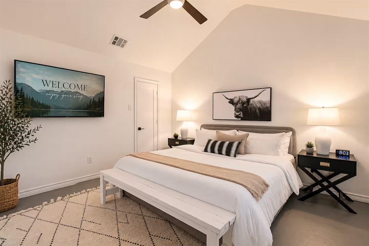 Comfortable guest bedroom for restful nights