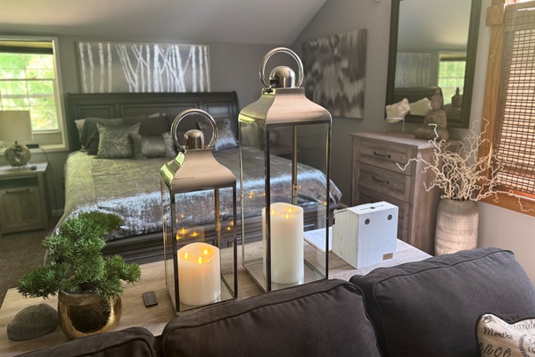 Immerse yourself in ambience with flameless moving lit candles.