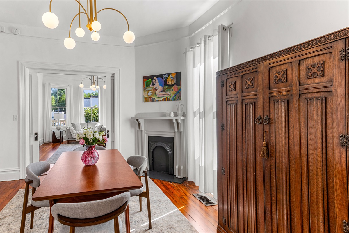 Dining room & Living room view