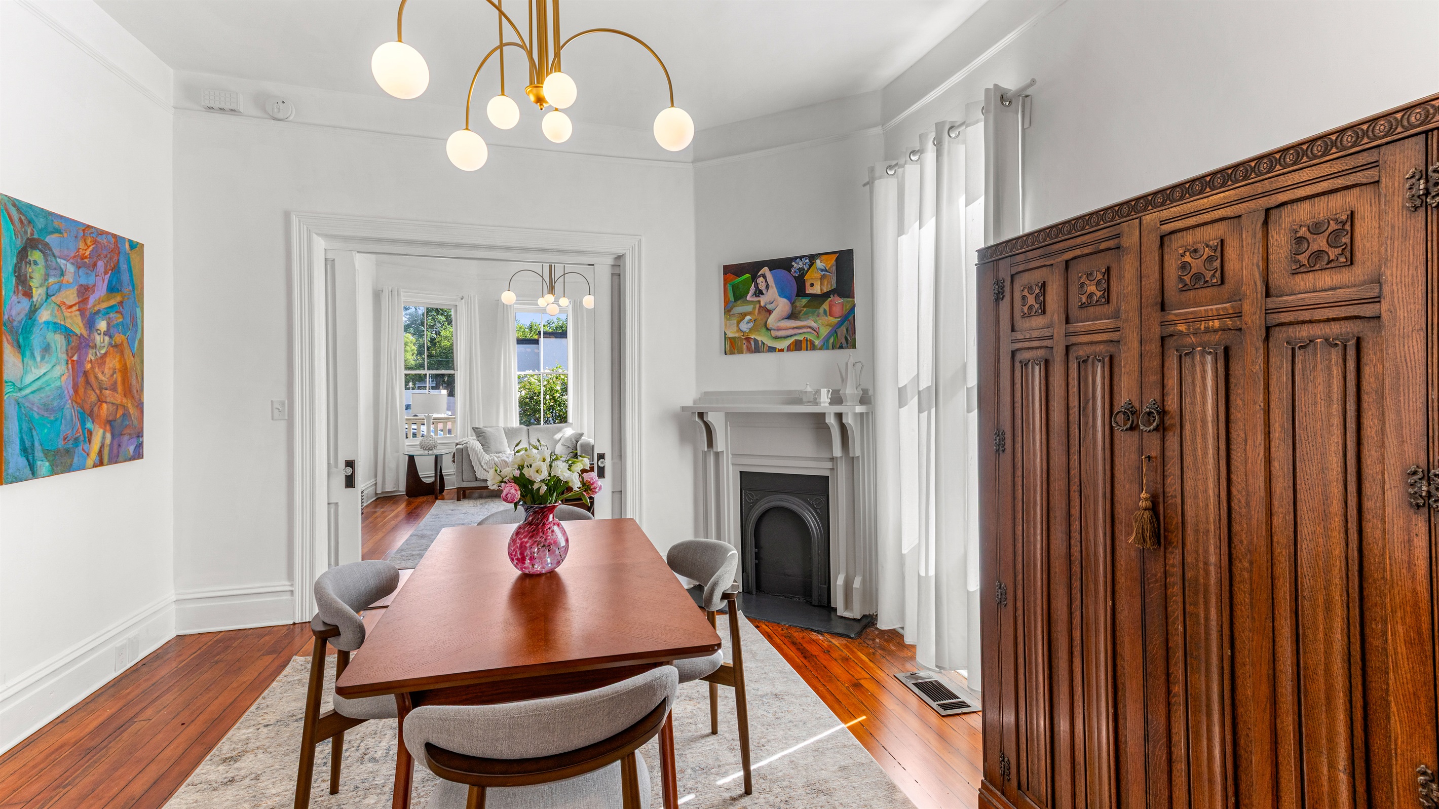 Dining room & Living room view