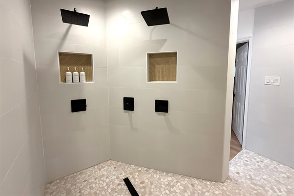Grand scale Primary shower designed for ultimate relaxation