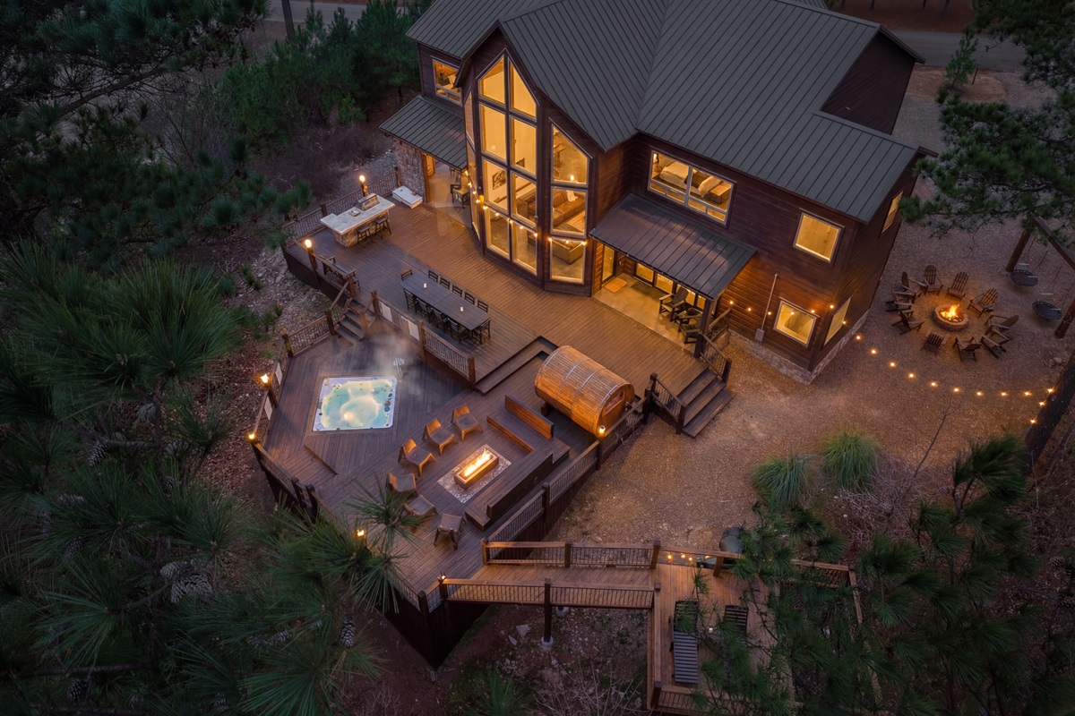 Perched on two acres with ridge views and plenty of space to unwind. 