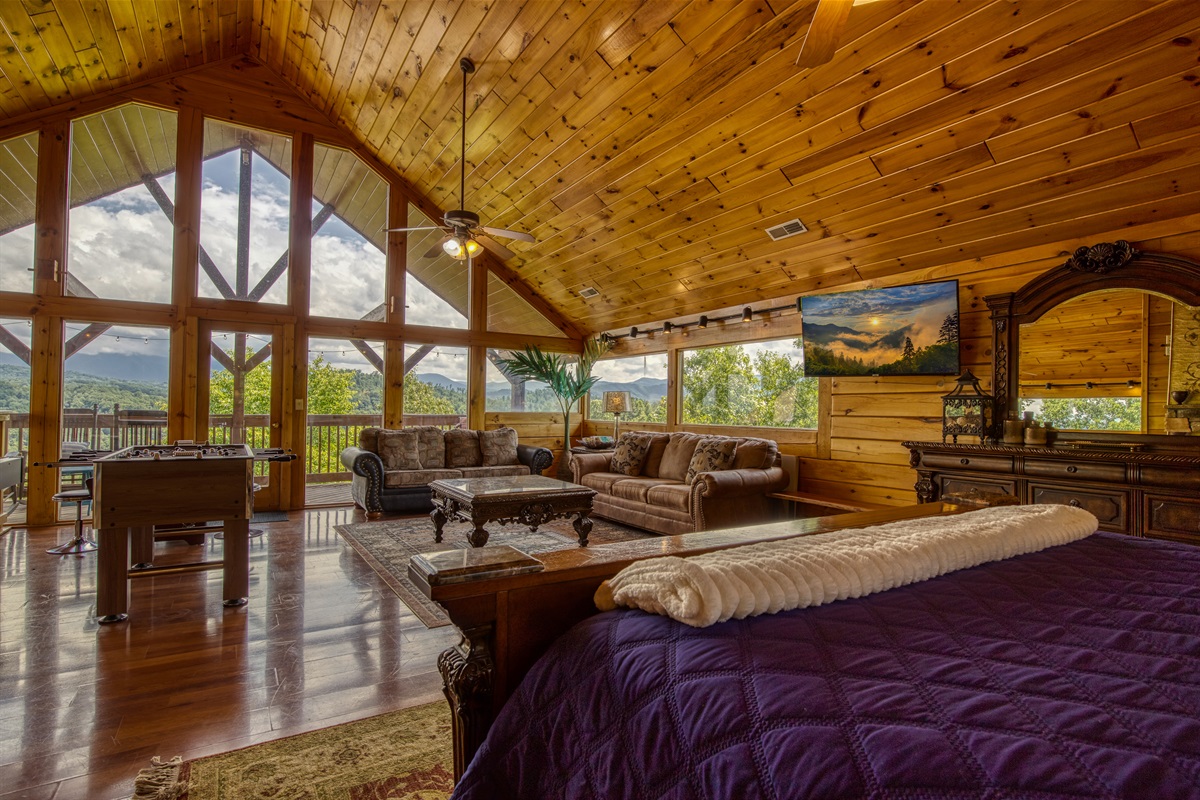 View from upper bed
