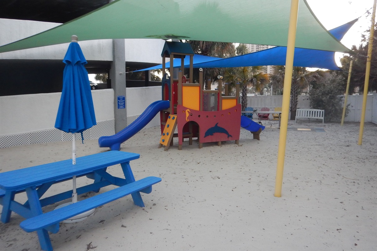 The play set is great to let the little ones unwind.