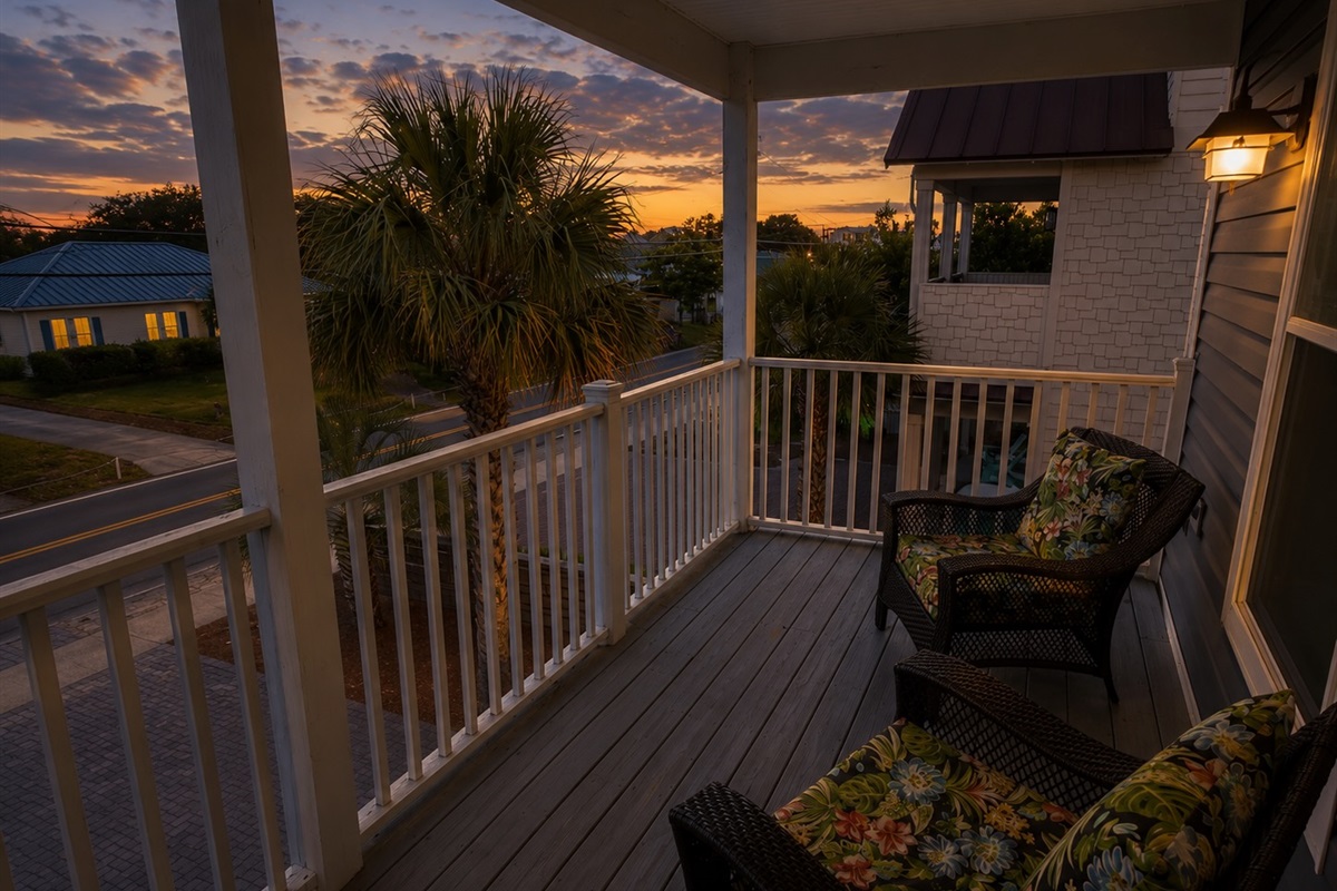 Start your mornings with coffee on the private balcony and end your evenings beneath warm coastal sunsets.