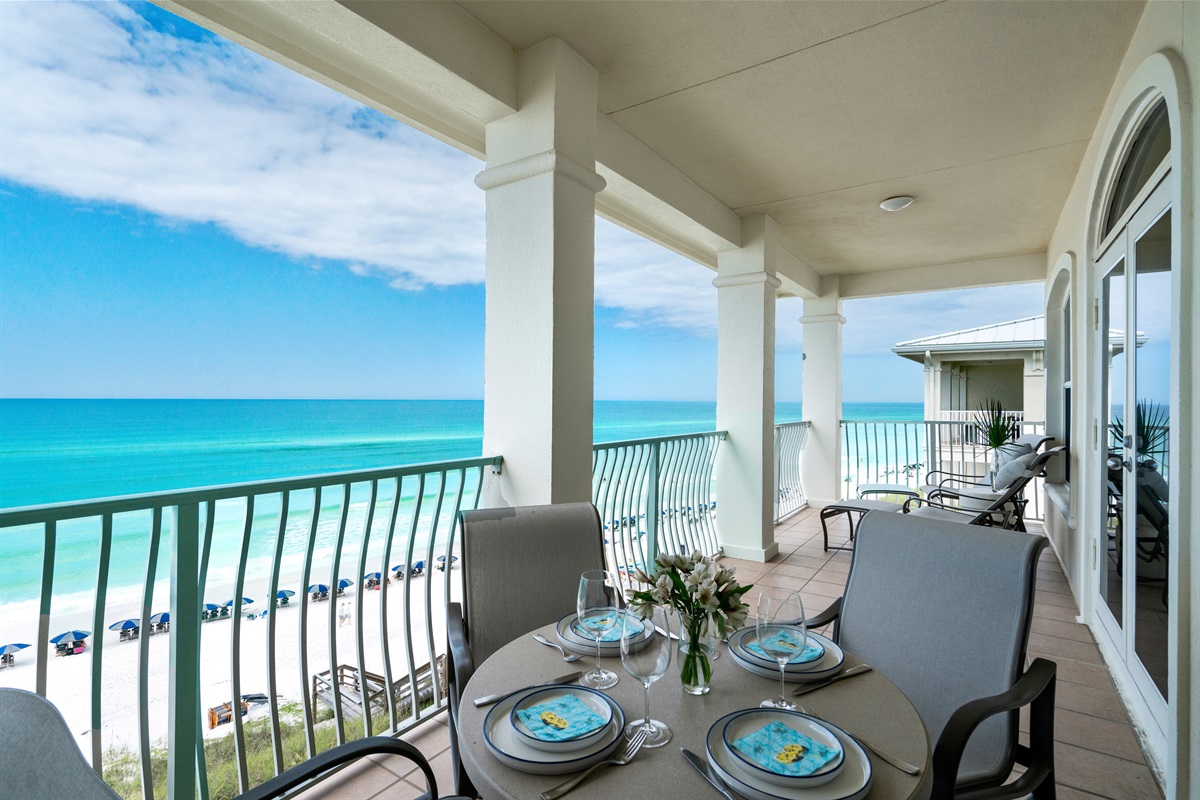 Expansive Top Floor Balcony