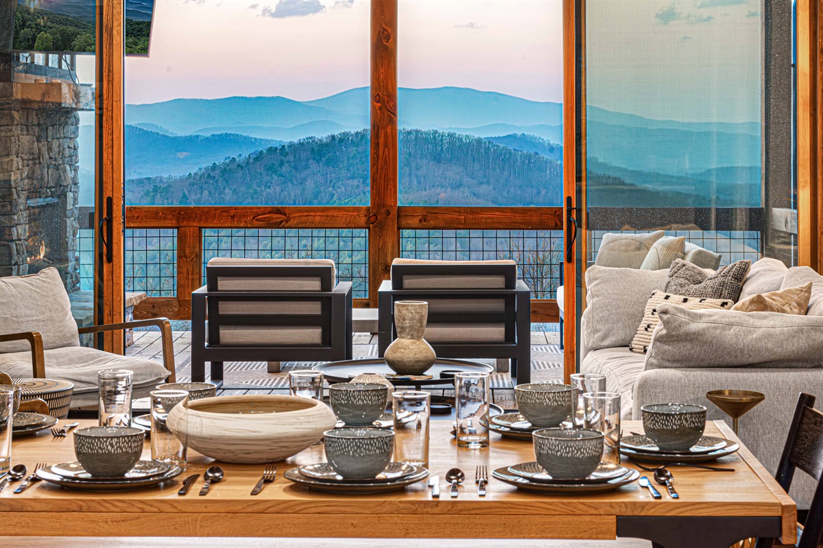 Table settings available for special occasions and/or holidays for up to eight guests