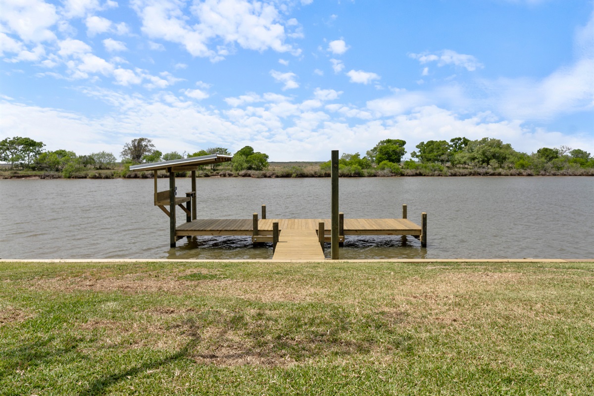 Newly built fishing pier
