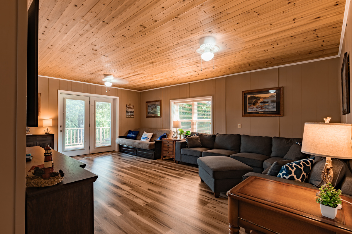 Stretch out in the spacious living room, made for family movie nights, game days, and relaxing together.