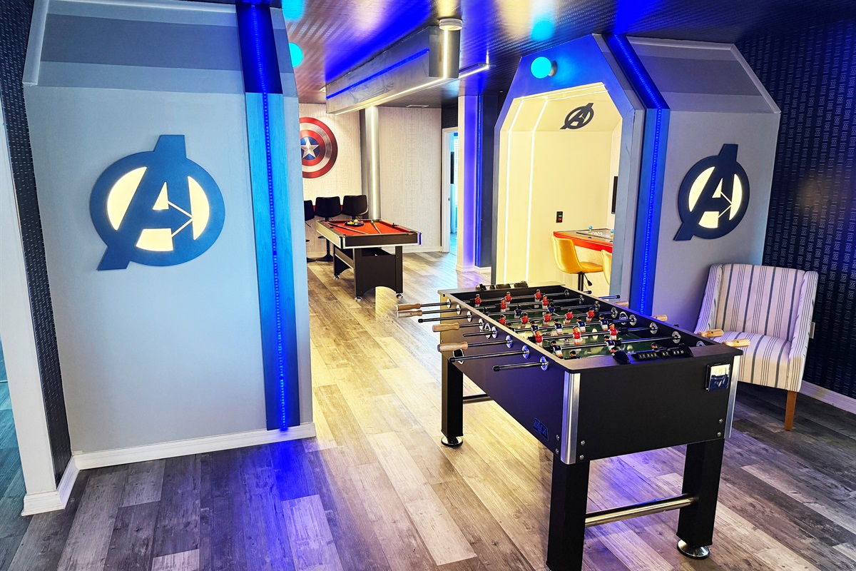 Avengers Theme Game Room