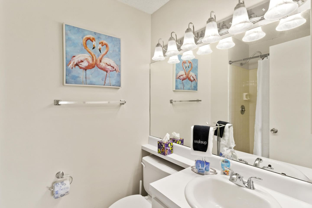 You have the master bath all to yourself &mdash; a private retreat after salt water and sunscreen.