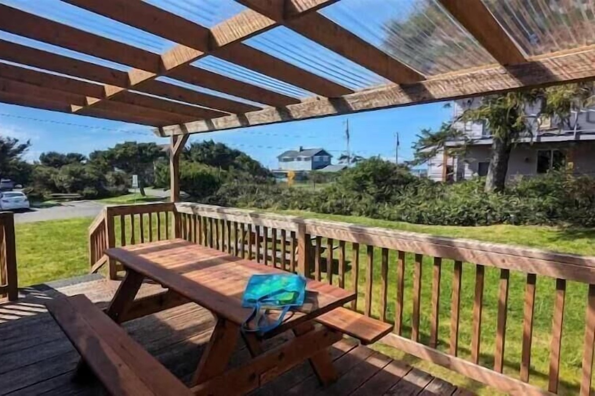 north side covered deck