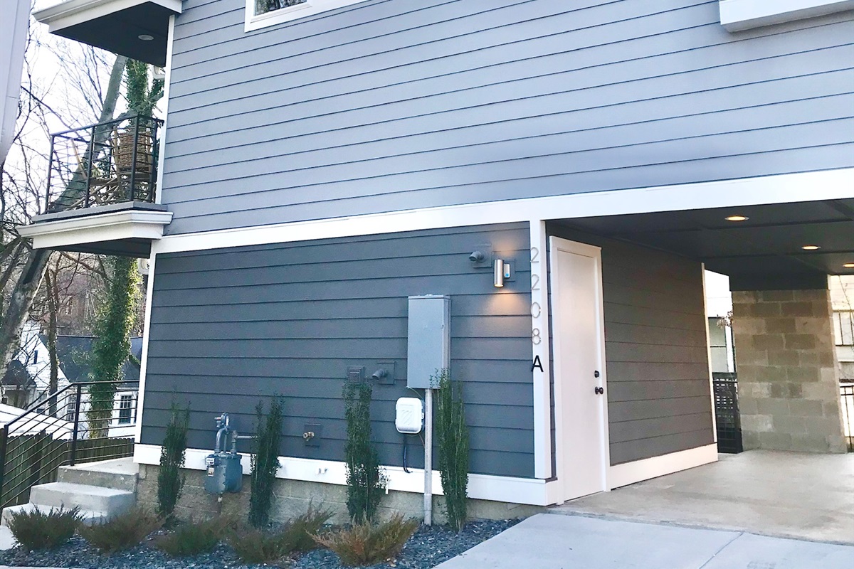 Carport entrance that can accommodate to standard size vehicles
