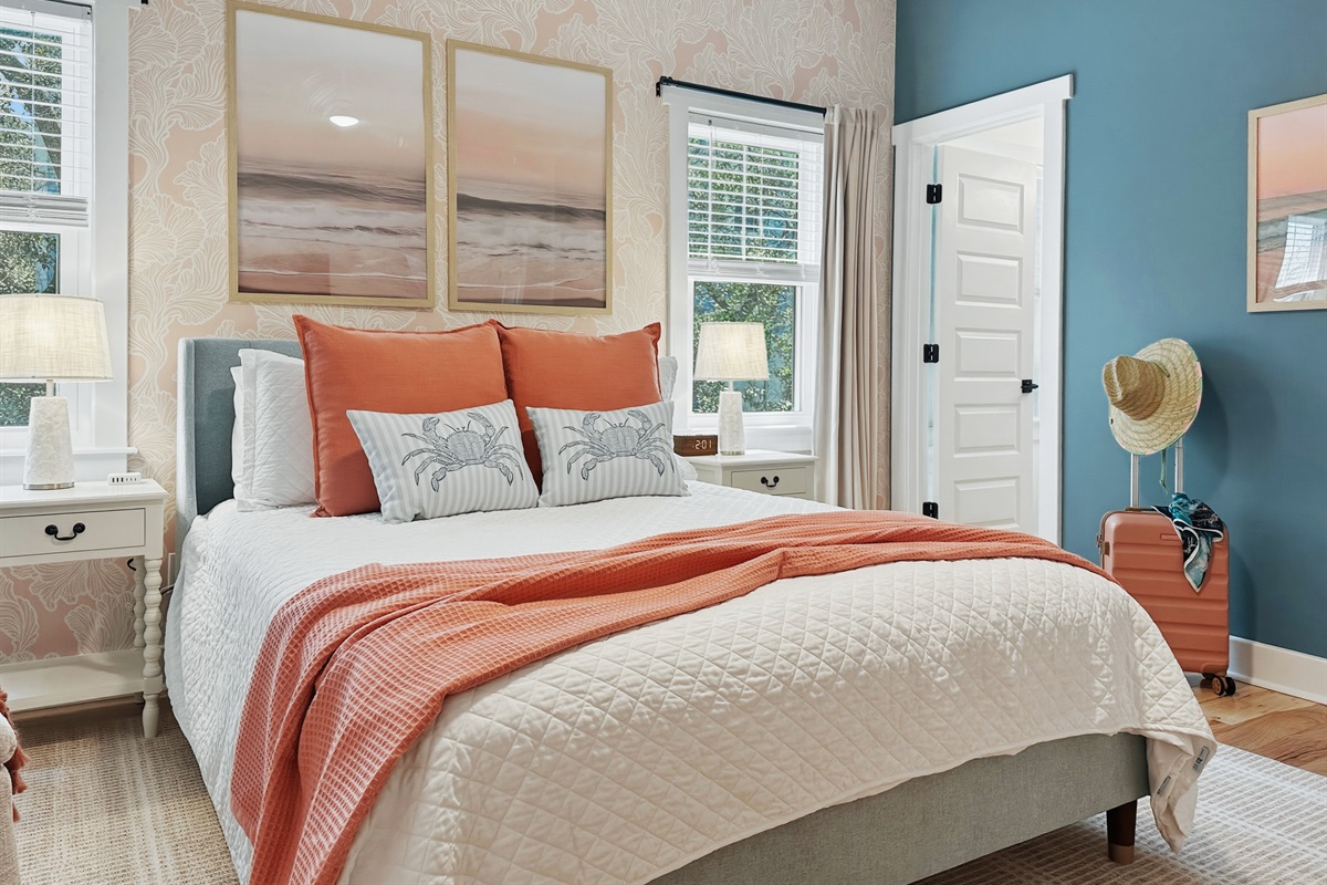 All bedrooms have a bedside charging station.