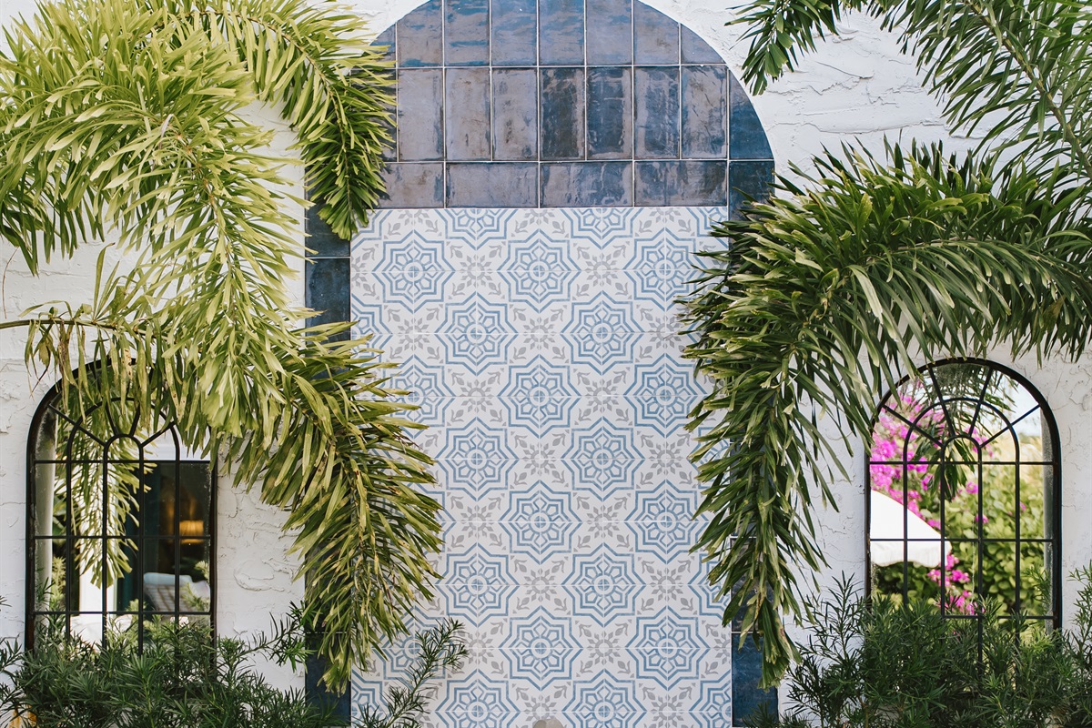 The sun-splashed garden of The Marisol is the perfect place to feel worlds away.