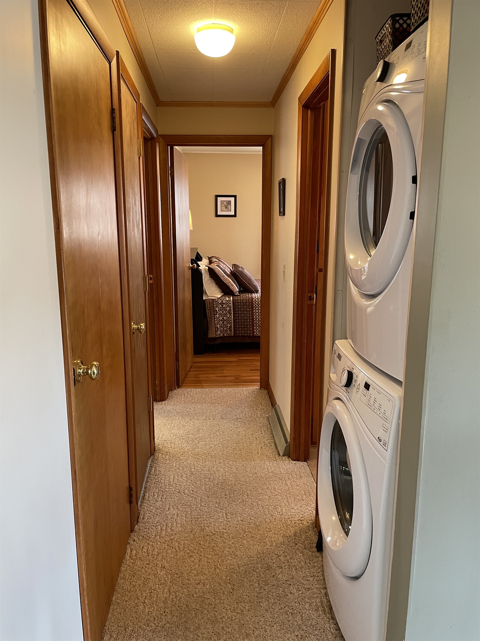 Easy access laundry area in 1st floor hallway