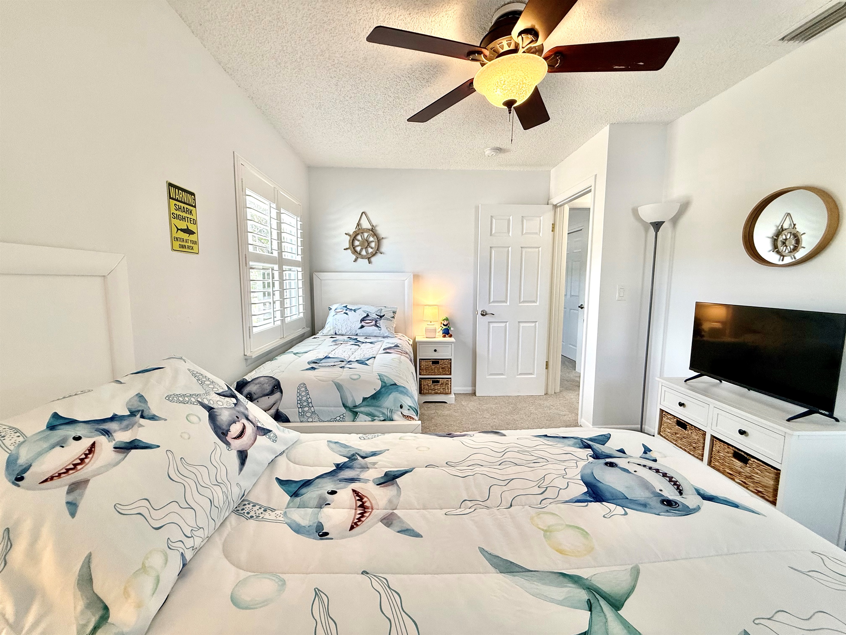 Playful yet practical — two twin beds for maximum flexibility.