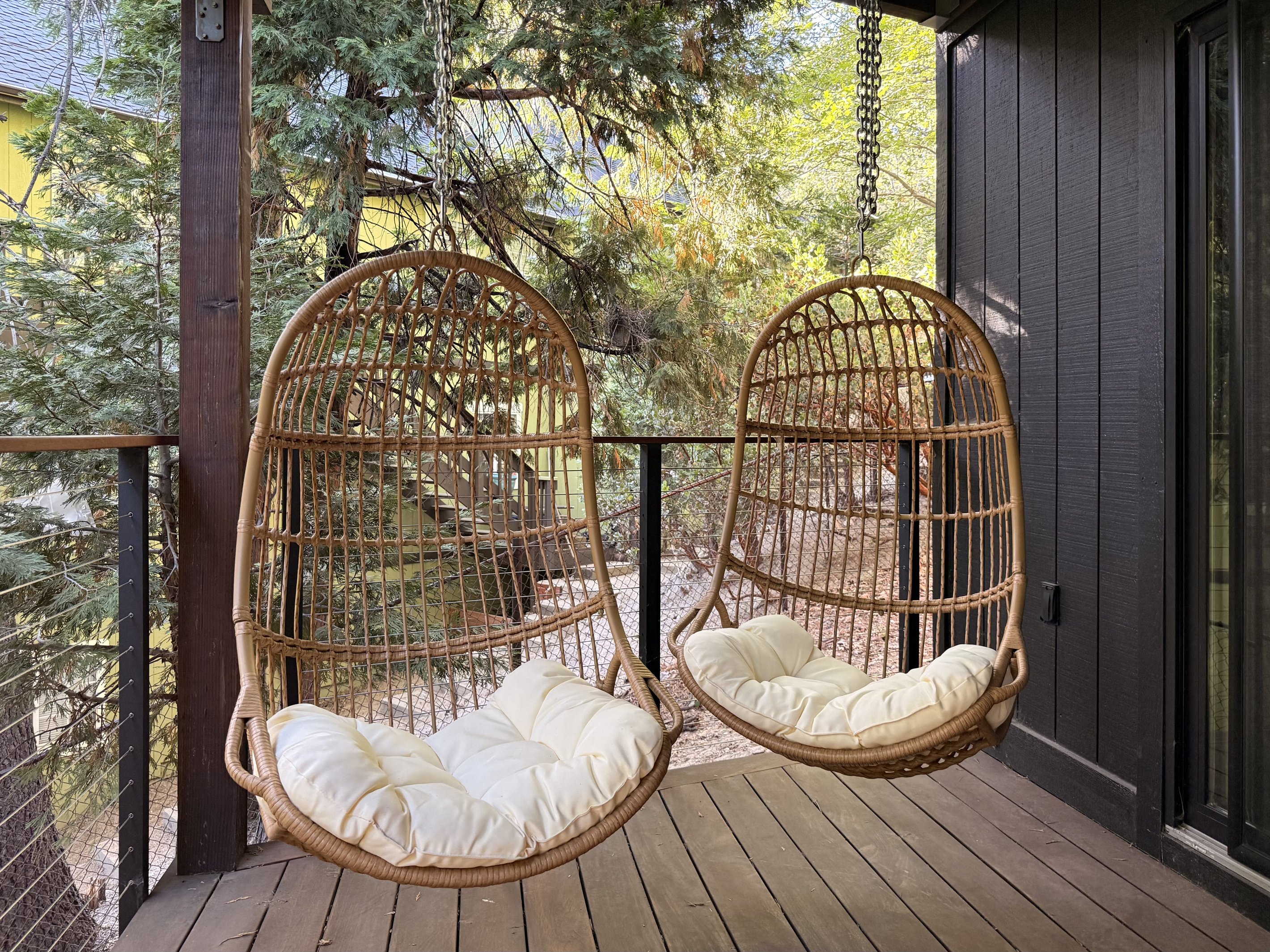 Hanging Chairs on Lower Deck