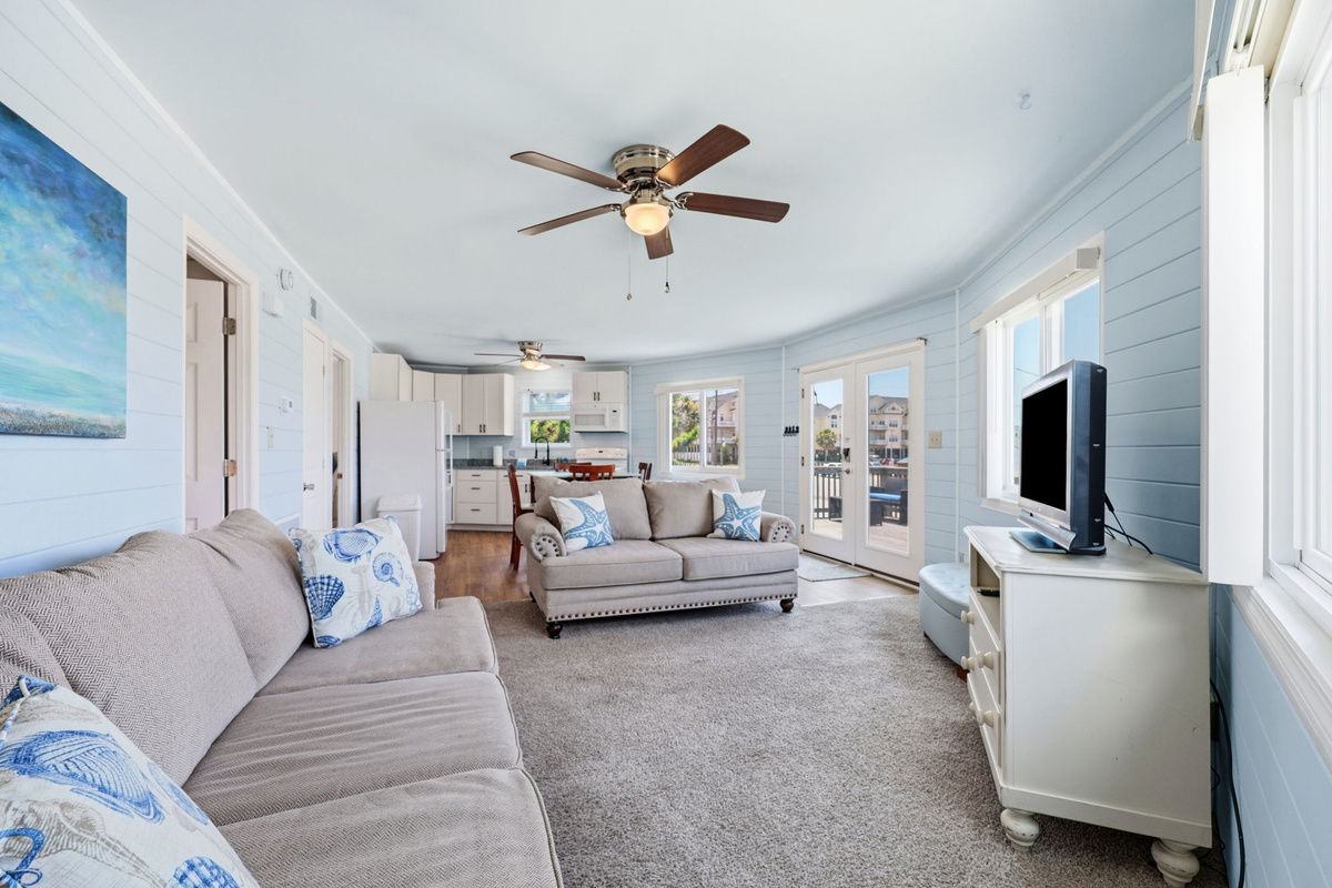 Open-concept layout keeps everyone connected