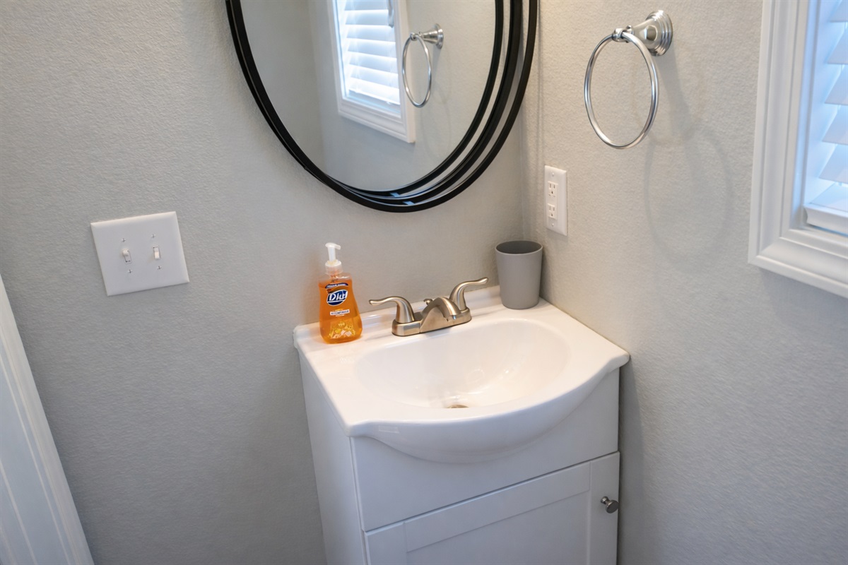 Sparkling Clean Half Bathroom on Main Level