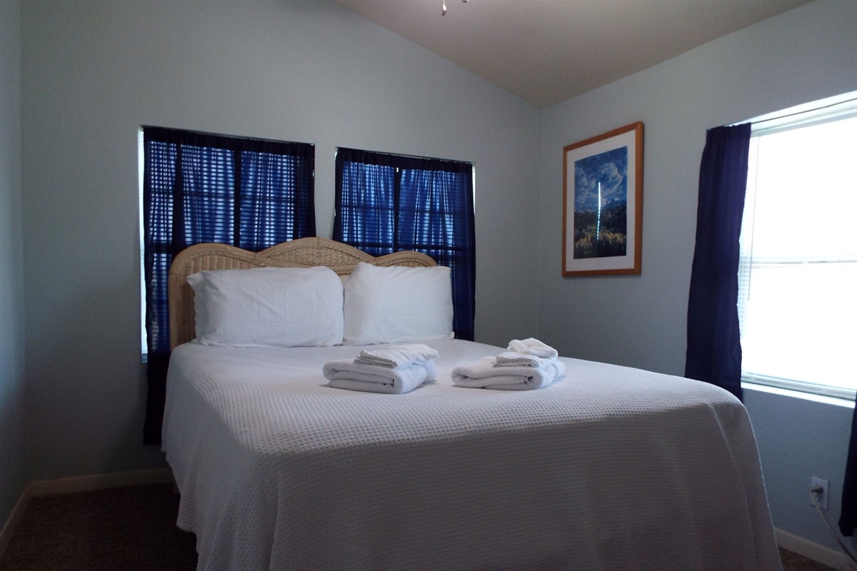 Guest bedroom with queen