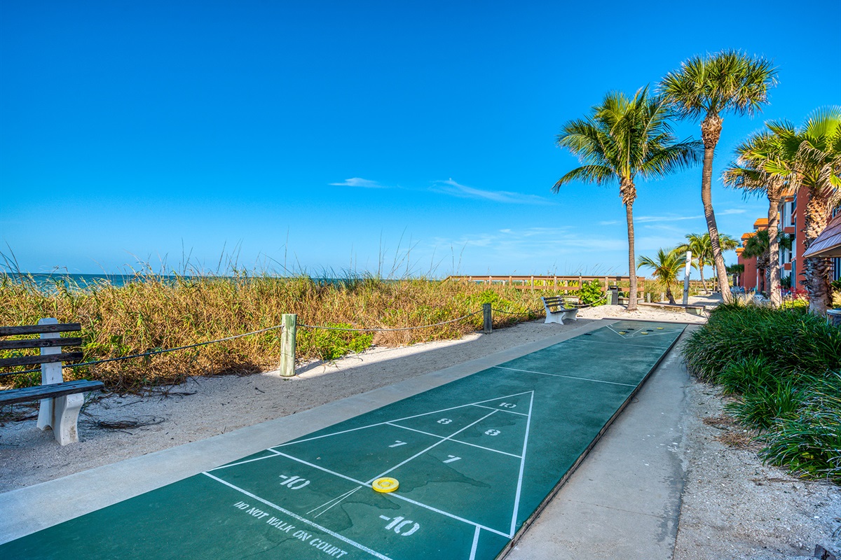 Shuffleboard on the beach