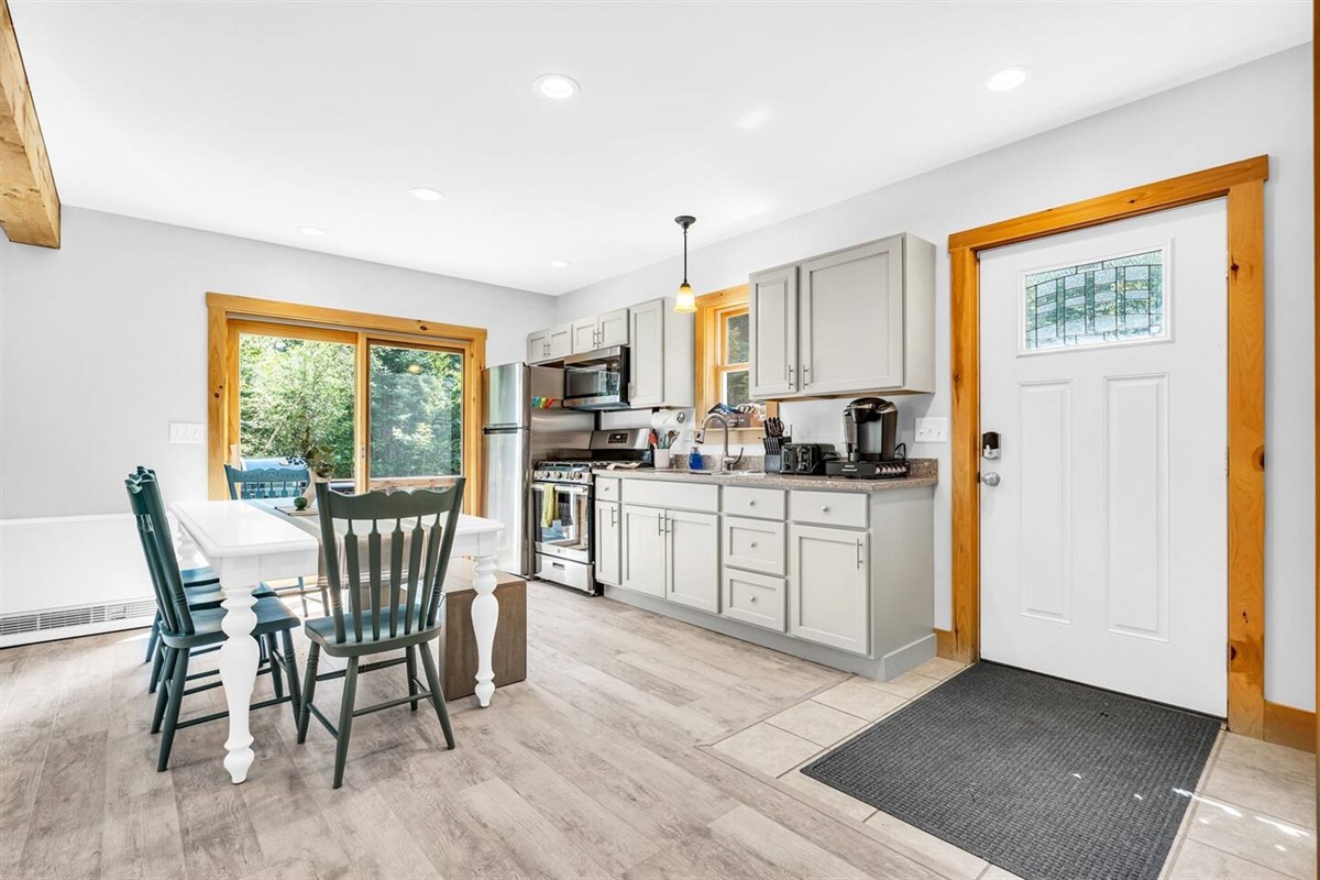 Fully stocked kitchen