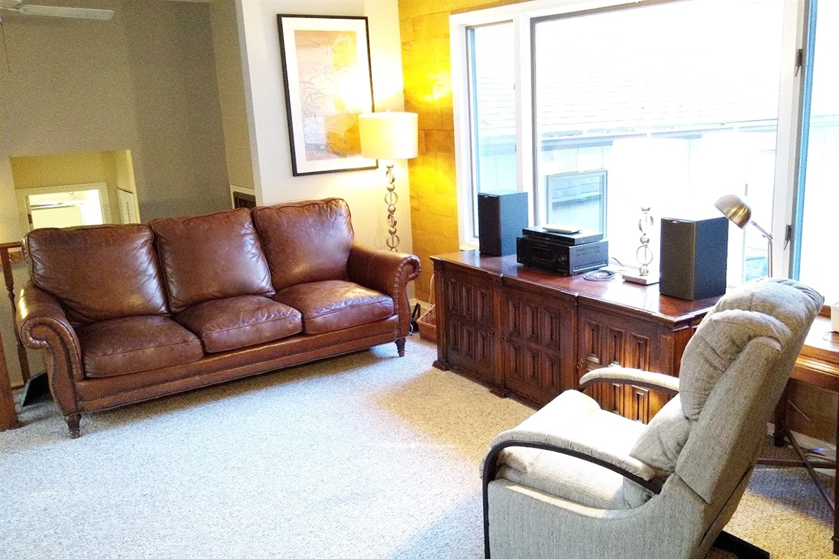 Other seating area next to living room.