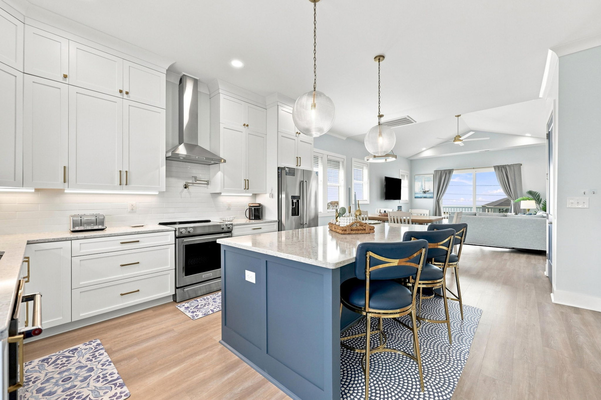 A beautifully designed space where coastal comfort meets convenience, bringing everyone together under one welcoming roof
