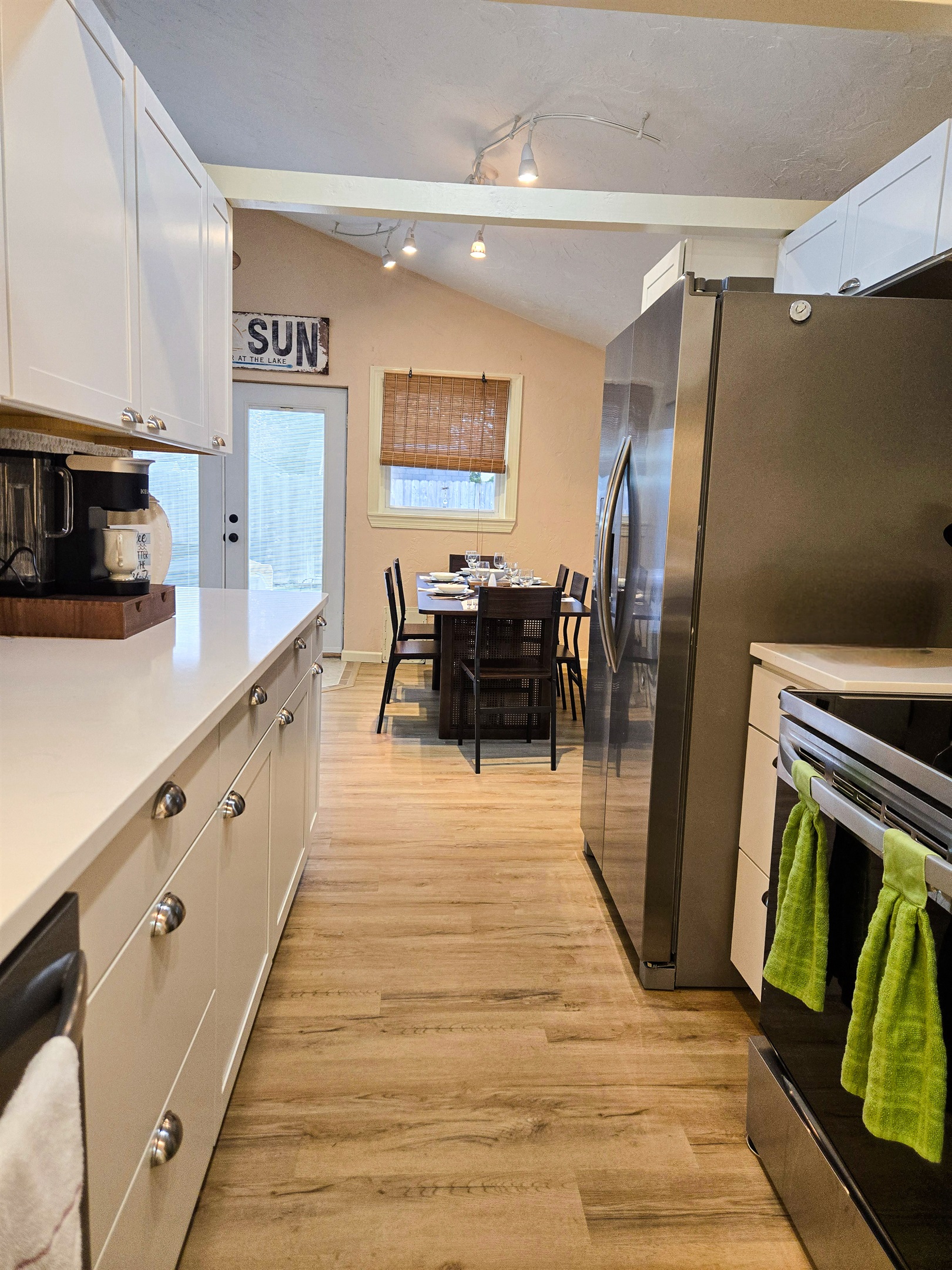 Fully stocked galley kitchen