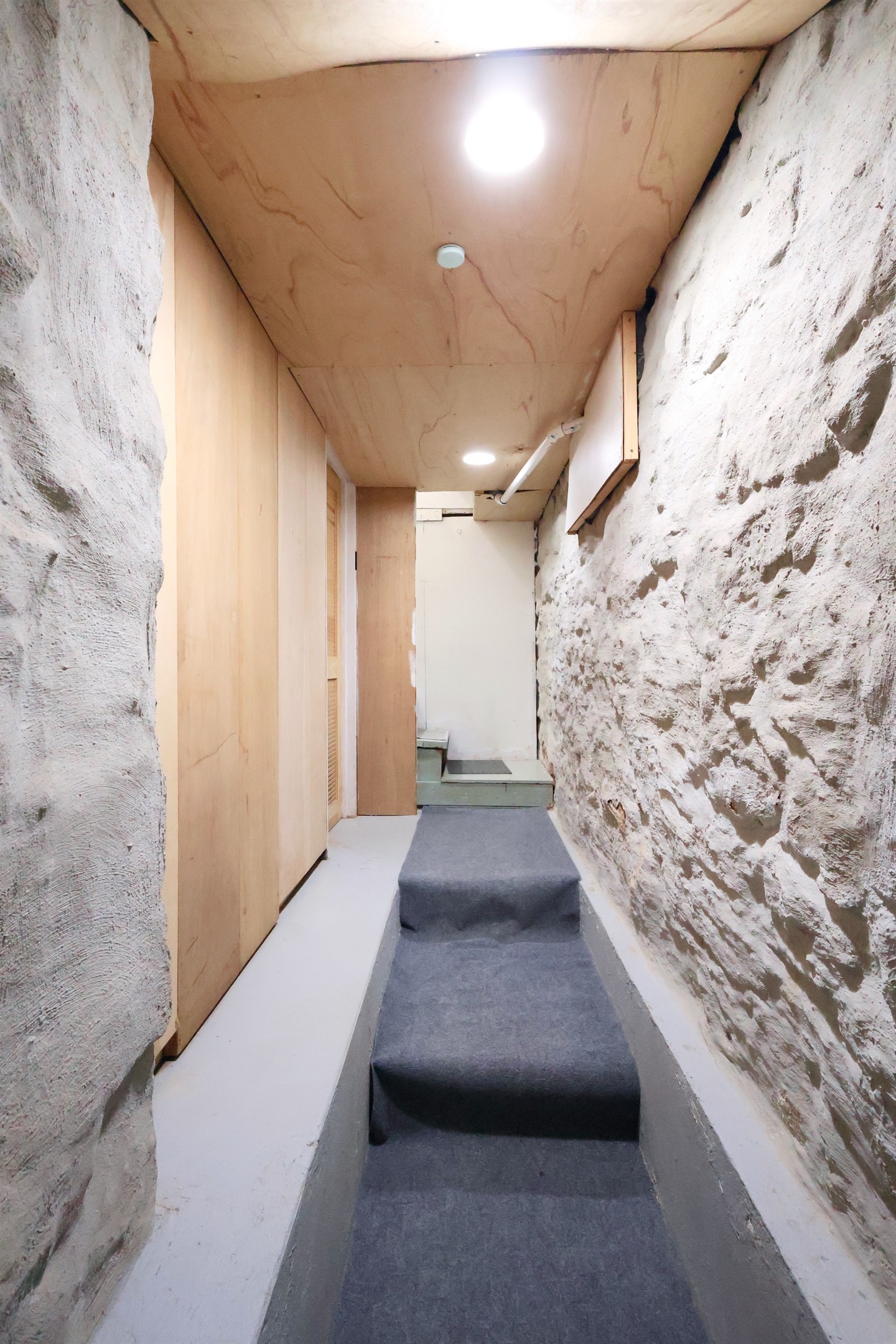 Basement hallway leading to the 5th bedroom