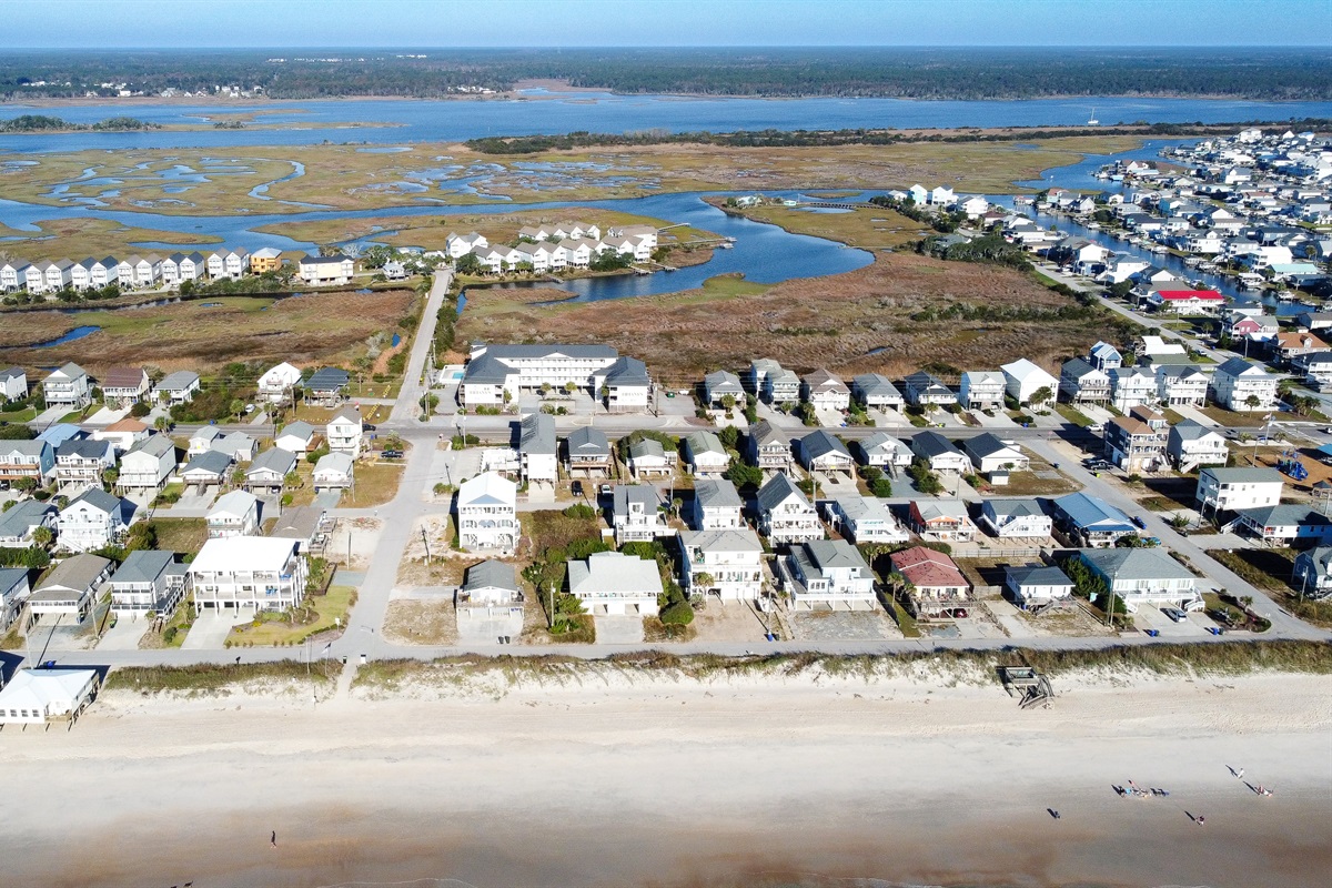 Surf City at low tide