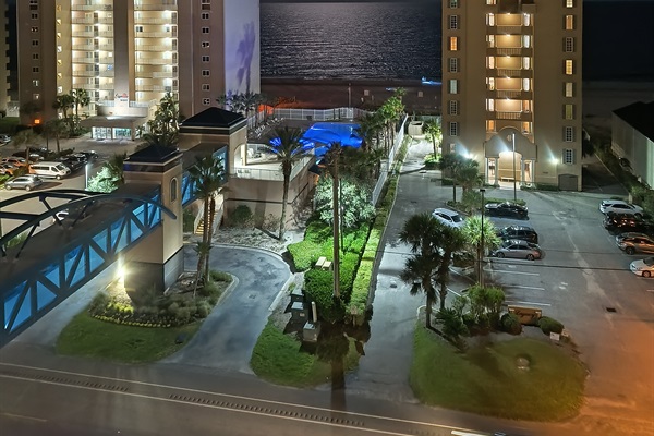 Balcony View of Beach Complex & Skywalk