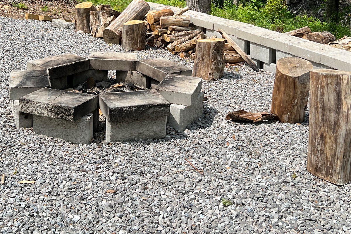fire pit lake side
