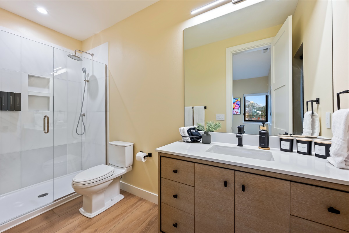 Bathroom #6 of 8 - Upstairs, ensuite to bedroom #5 with walk in shower