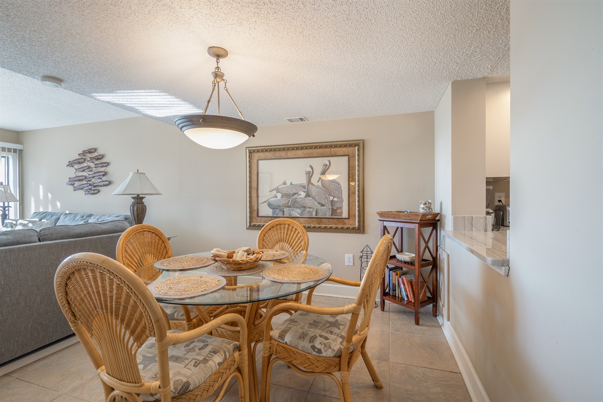 WELL-LIT SIT-DOWN DINING AREA