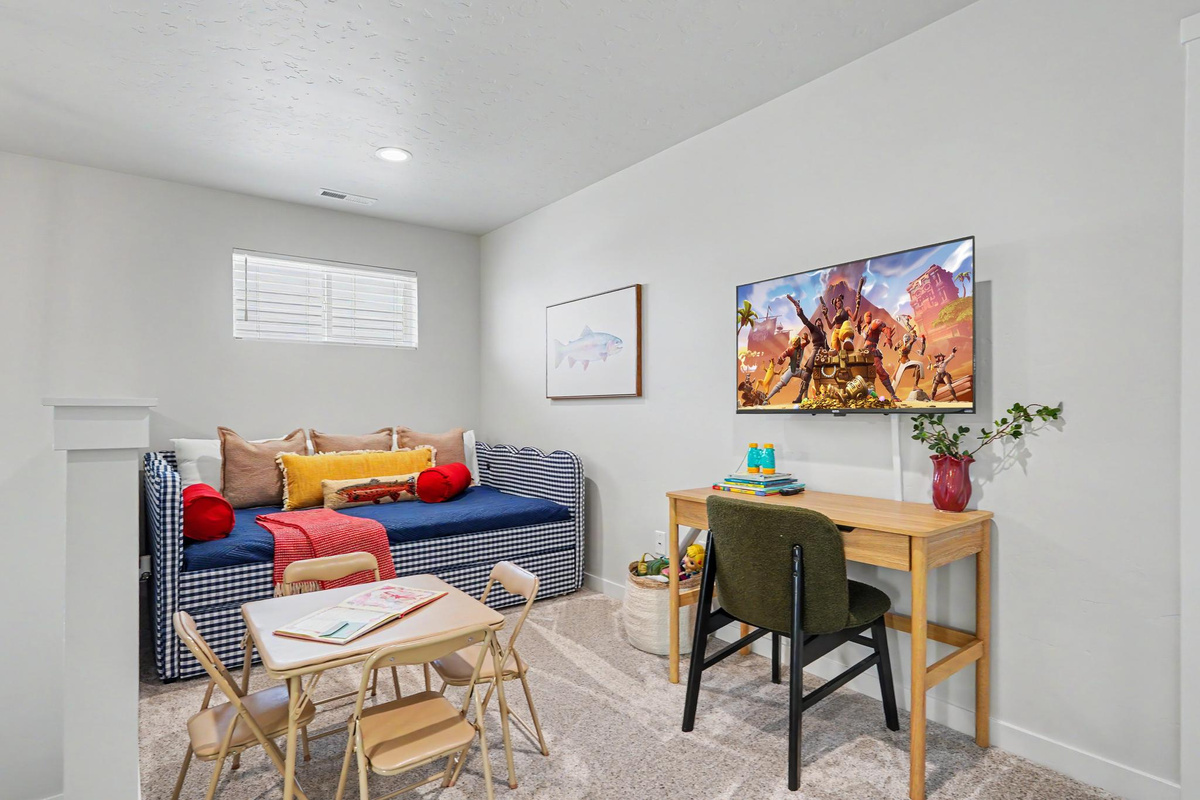 This area even offers full overfull pull-out beds and a nice little desk area.
