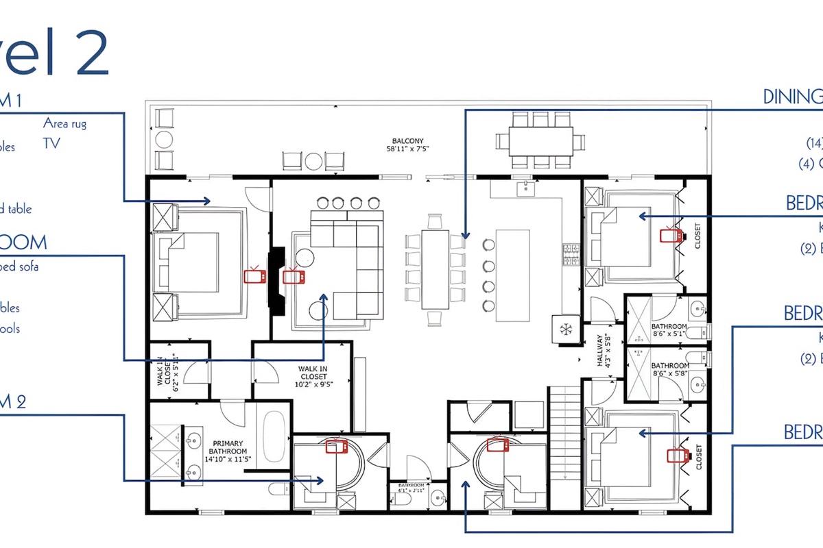 When complete,  Summit will sleep 18 guests in 6 bedrooms and feature a heated swim spa, hot tub, sauna, cold plunge, and speakeasy-inspired game lounge. Opening March 2026.